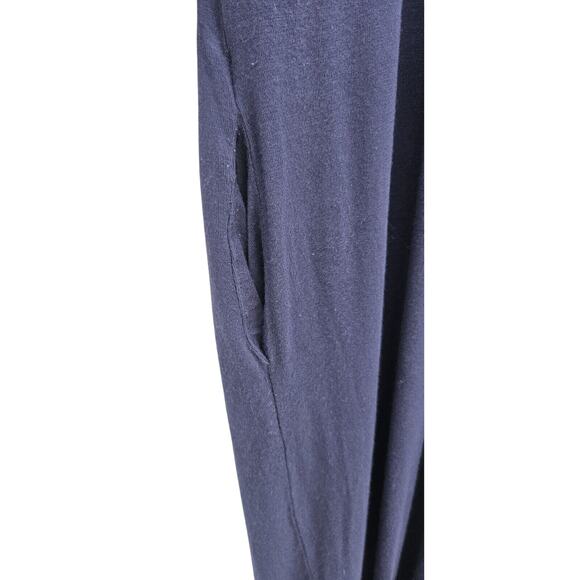 Elloh Womens Jumpsuit Small Blue Stretch Wide Leg Pants Romper Overalls Pockets - Picture 5 of 10